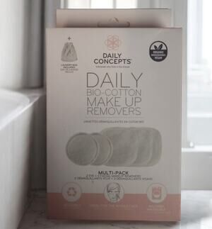 Daily Concepts Daily Bio Cotton Makeup Removers NEW Multi-Pack Vegan Organic